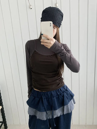 Layered see through tee