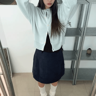 Lovely Cotton Candy Pure Round Pastel Cardigan