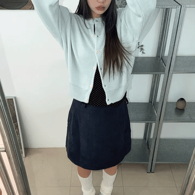 Lovely Cotton Candy Pure Round Pastel Cardigan