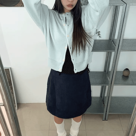 Lovely Cotton Candy Pure Round Pastel Cardigan