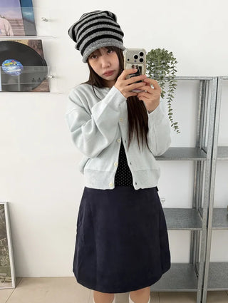 Lovely Cotton Candy Pure Round Pastel Cardigan