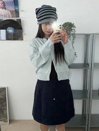 Lovely Cotton Candy Pure Round Pastel Cardigan