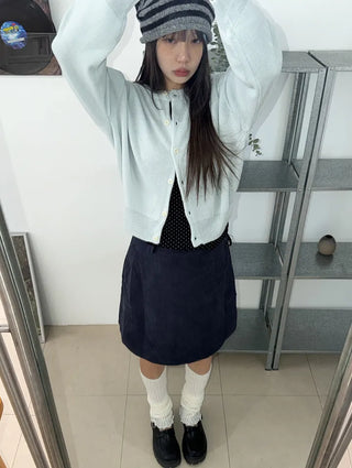 Lovely Cotton Candy Pure Round Pastel Cardigan