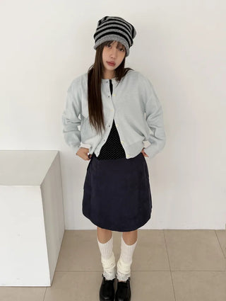 Lovely Cotton Candy Pure Round Pastel Cardigan