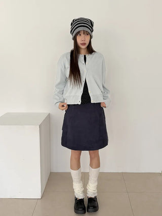 Lovely Cotton Candy Pure Round Pastel Cardigan
