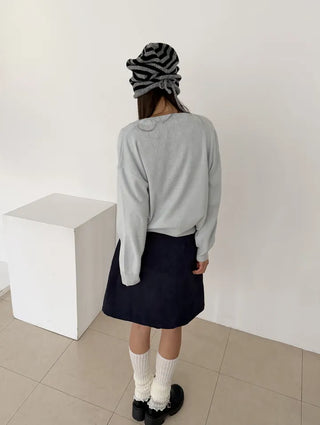 Lovely Cotton Candy Pure Round Pastel Cardigan