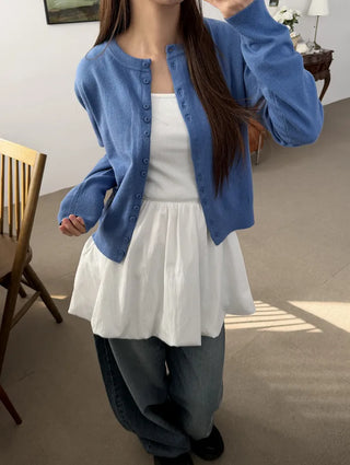 Soft Lay Button Cardigan