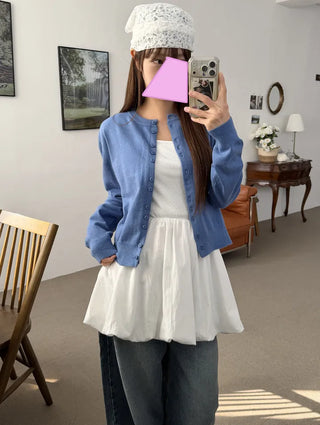Soft Lay Button Cardigan