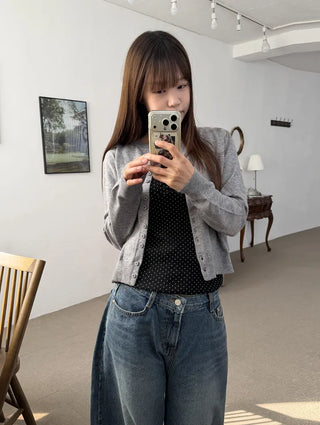 Soft Lay Button Cardigan