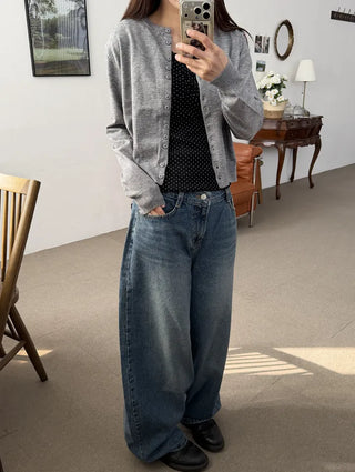 Soft Lay Button Cardigan