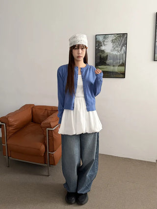 Soft Lay Button Cardigan