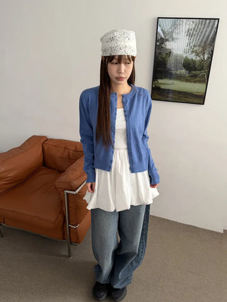 Soft Lay Button Cardigan