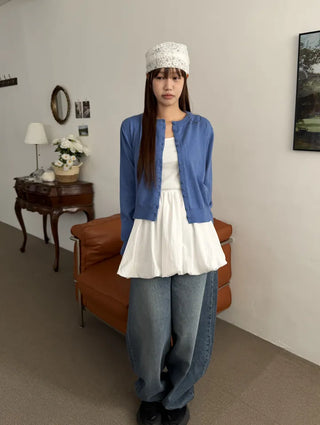 Soft Lay Button Cardigan