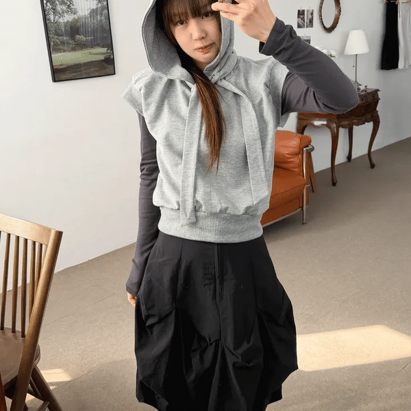 Layered Sculp Hoodie