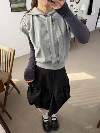 Layered Sculp Hoodie