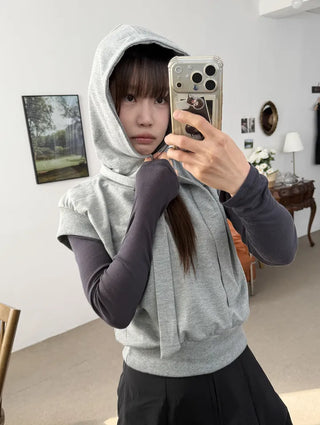 Layered Sculp Hoodie