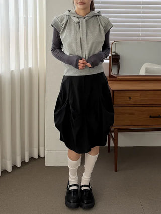 Layered Sculp Hoodie