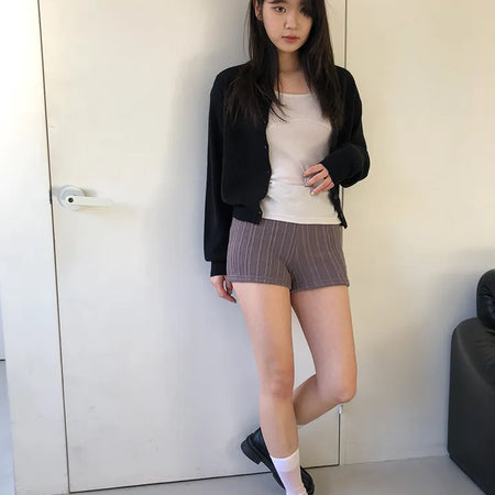 Basic Round Button Knit Cardigan