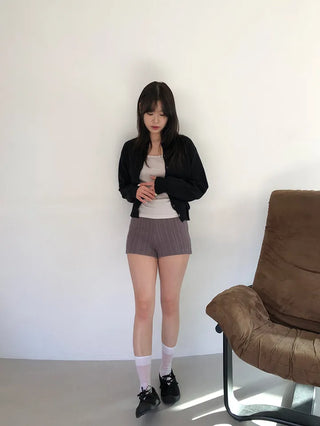 Basic Round Button Knit Cardigan
