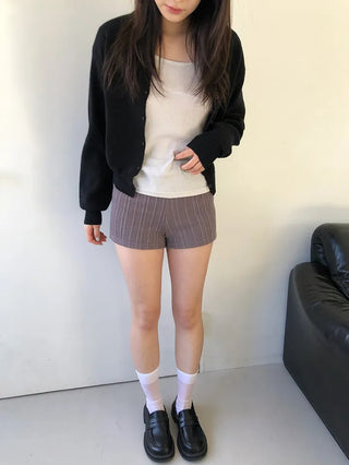Basic Round Button Knit Cardigan