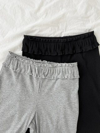 Harper Frill Capri Biker Leggings Pants