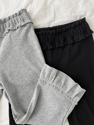 Harper Frill Capri Biker Leggings Pants