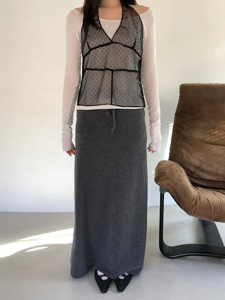 Dot Halterneck Bustier