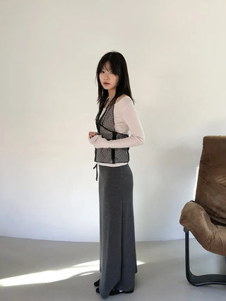 Dot Halterneck Bustier