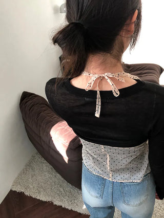 Dot Halterneck Bustier