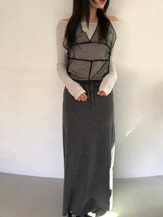 Dot Halterneck Bustier