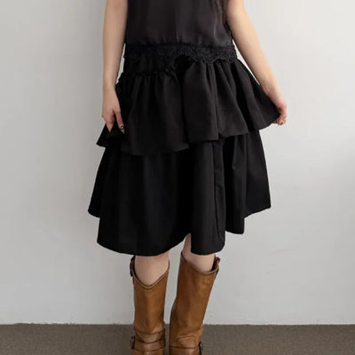 Vintage Love Tiered Midi Skirt