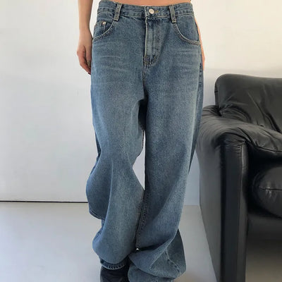 Sand Wide Long Denim Pants