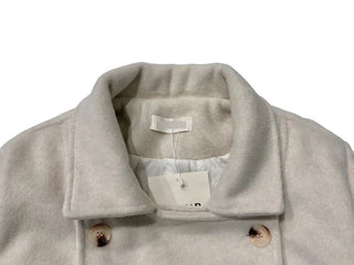 Classic double button collar half coat in