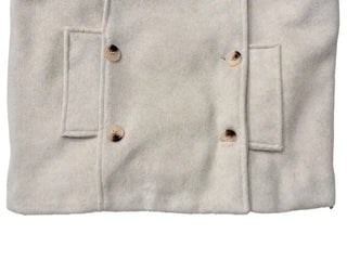 Classic double button collar half coat in