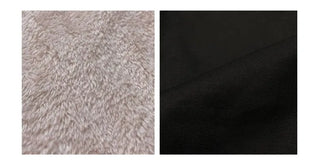 Warmer vintage two-way avant-garde fit fur detachable nightwear padded shibori jumper