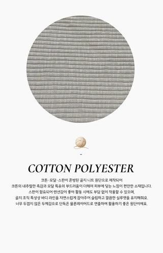Kinu Checked Color Block Layered Golji Knit Cardigan