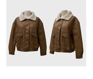 Soba fleece mustang flap pocket jacket jumper