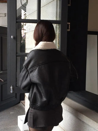 Soba fleece mustang flap pocket jacket jumper