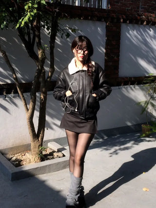 Soba fleece mustang flap pocket jacket jumper