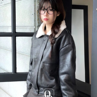 Soba fleece mustang flap pocket jacket jumper