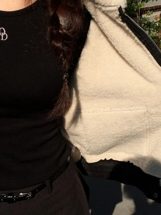 Soba fleece mustang flap pocket jacket jumper