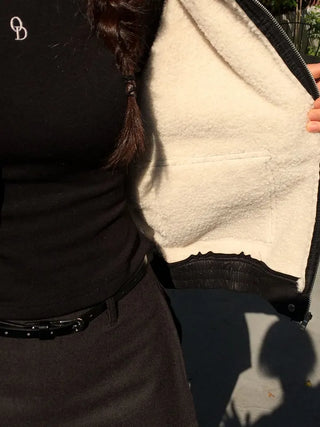 Soba fleece mustang flap pocket jacket jumper