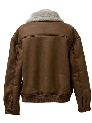 Soba fleece mustang flap pocket jacket jumper