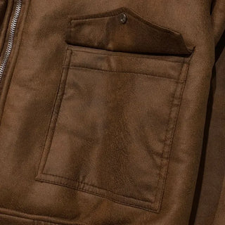 Soba fleece mustang flap pocket jacket jumper