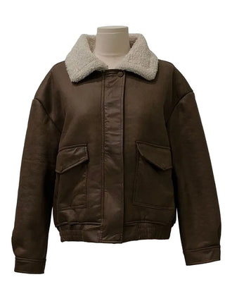 Soba fleece mustang flap pocket jacket jumper