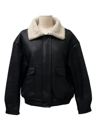 Soba fleece mustang flap pocket jacket jumper