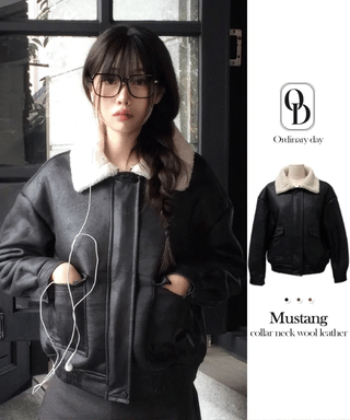 Soba fleece mustang flap pocket jacket jumper