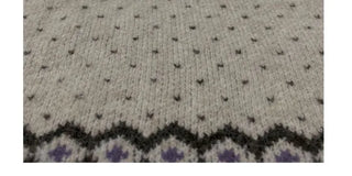 Yurana Nordic Ribbon Off-Shoulder Shibori Wool Knit