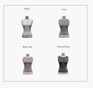 Haren round neck spandex basic sleeveless t-shirt