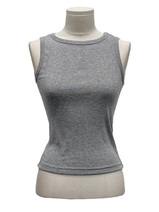 Haren round neck spandex basic sleeveless t-shirt